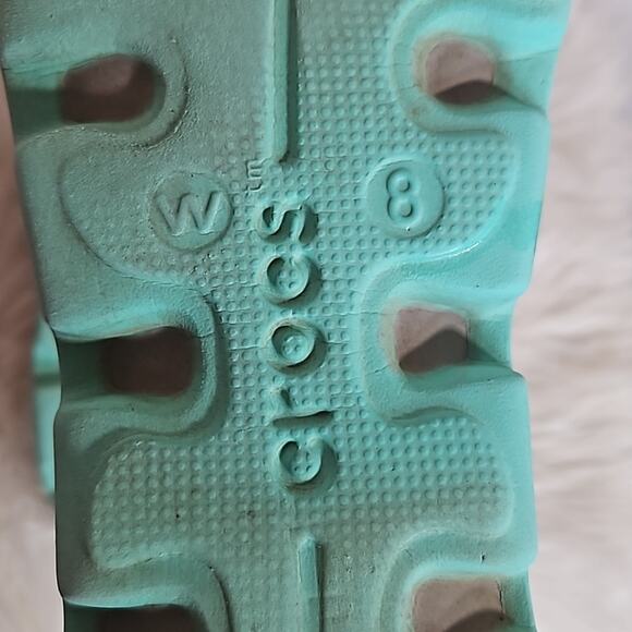 CROCS Duet Sport Mary Jane Flats Grey and Aqua - Picture 6 of 6